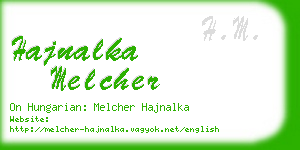 hajnalka melcher business card